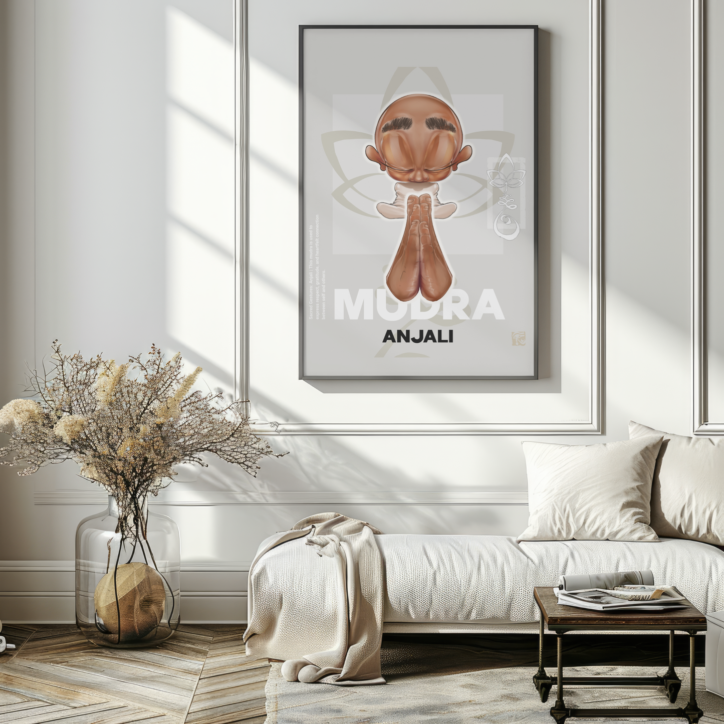 Work 05 – Angali | Volume II (16 × 20 Framed Illustration) – Glyphworks
