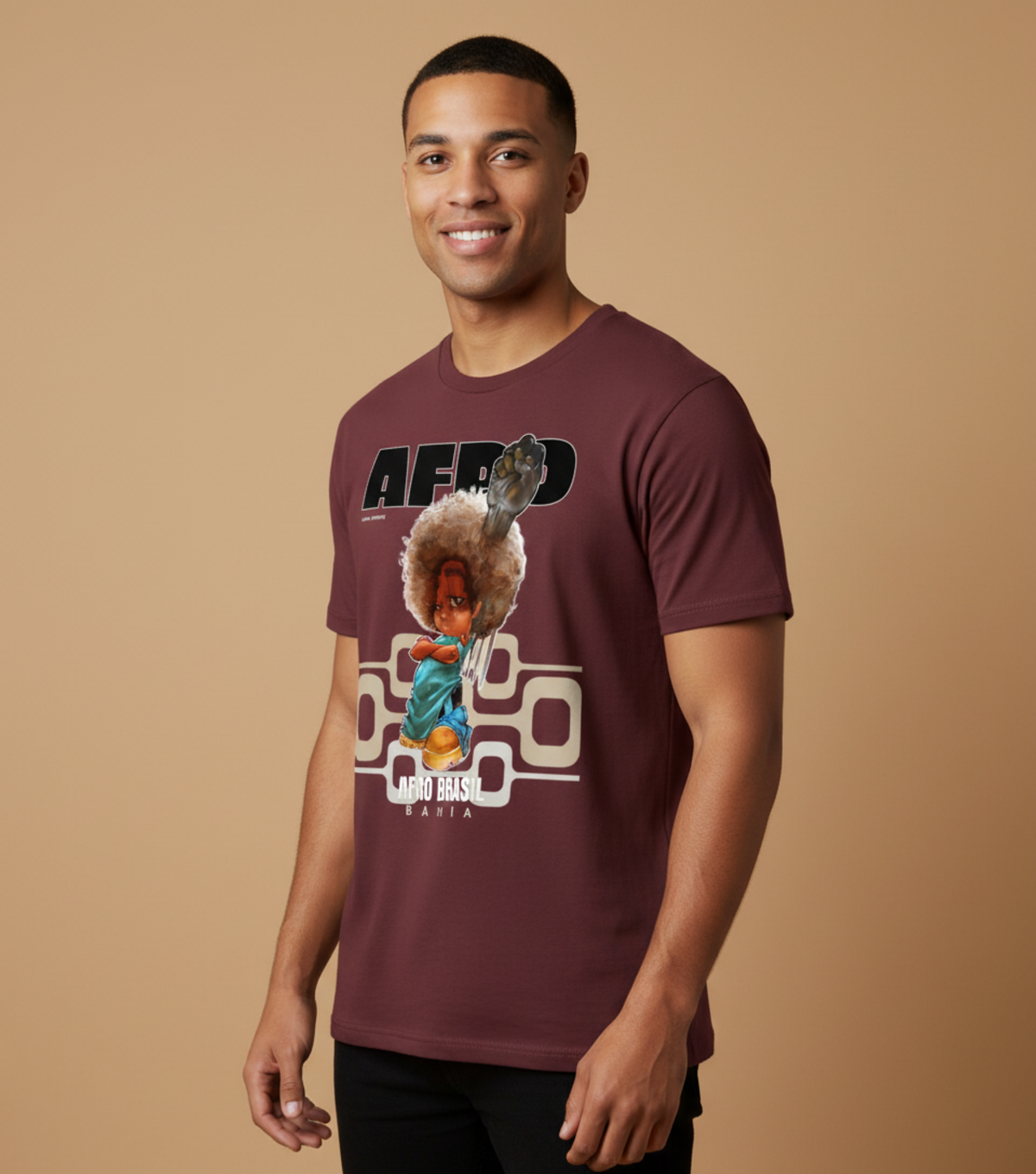 AFRO BRASIL – Bahia Graphic T-Shirt | GLYPHWORKS