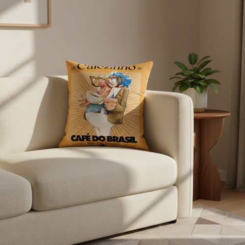 CAFEZINHO – Square Cushion | GLYPHWORKS