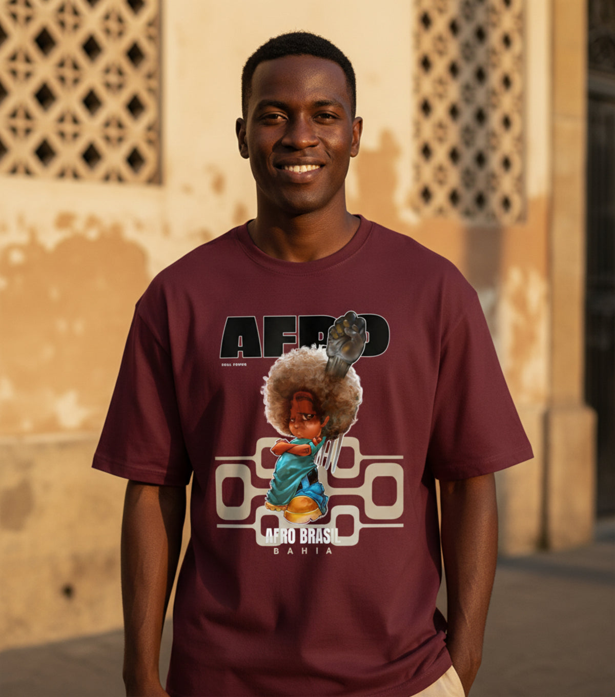 AFRO BRASIL – Bahia Graphic T-Shirt | GLYPHWORKS